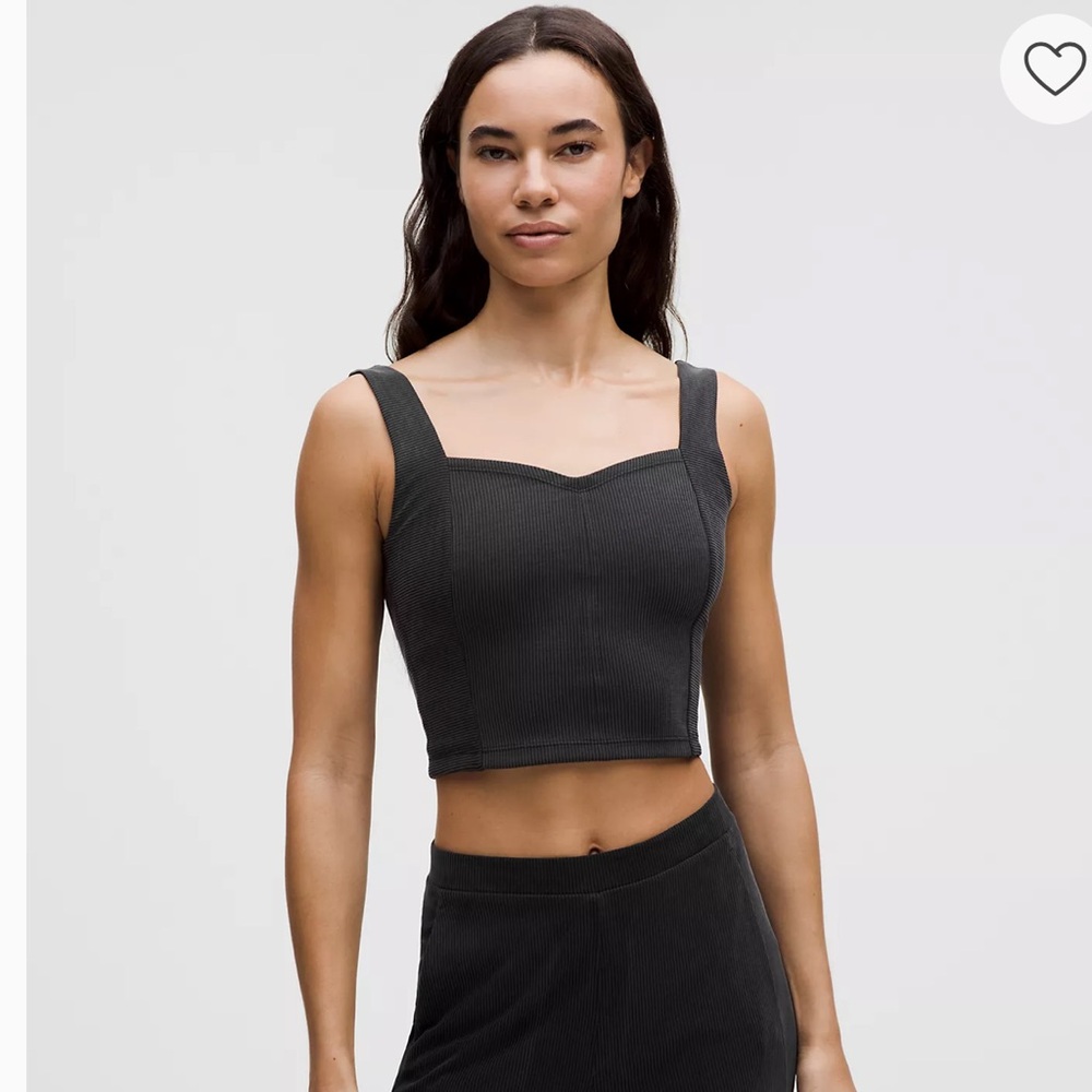 Lululemon Ribbed Softstreme Sweetheart Tank Top